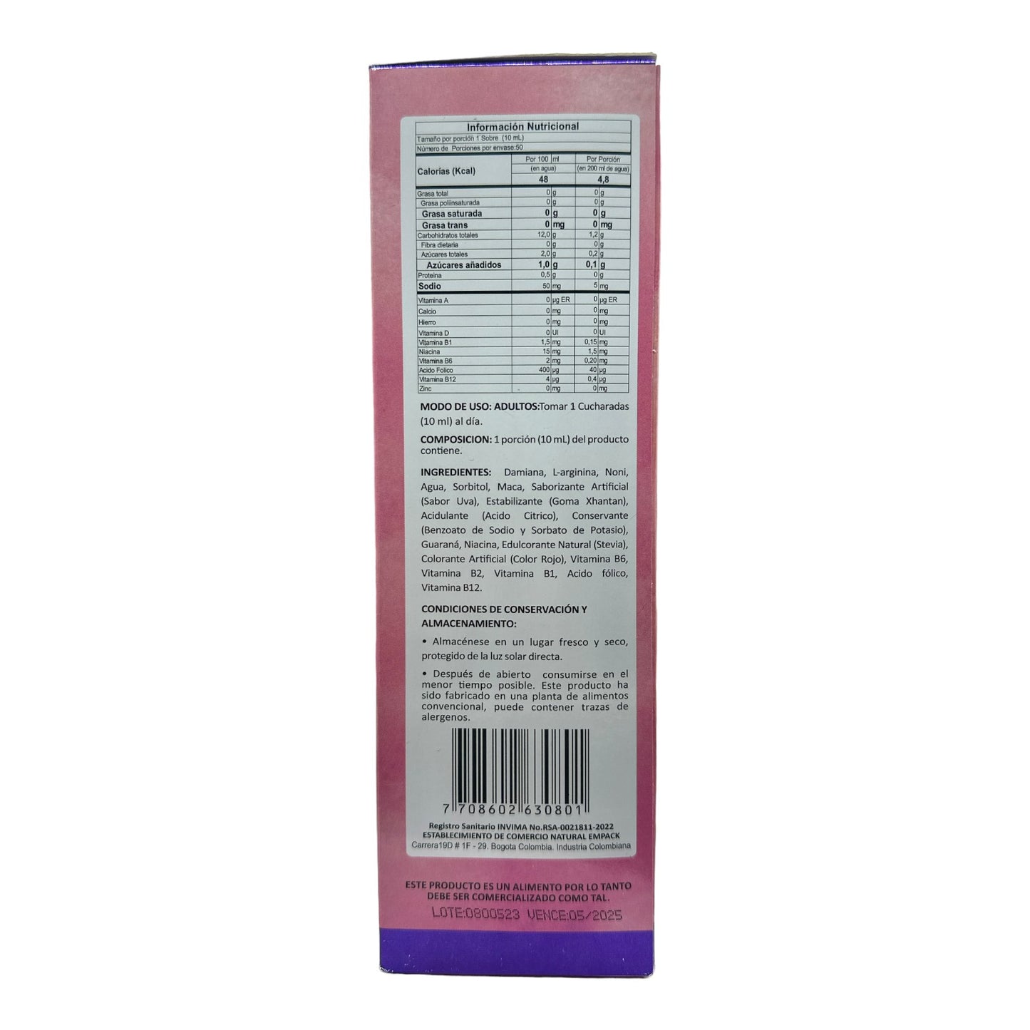 BICHOTA DAMIANA BOTELLA 500 ML