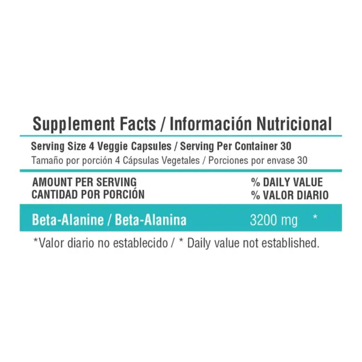 BETA-ALANINE 120 CAPSULAS - Healthy Sports