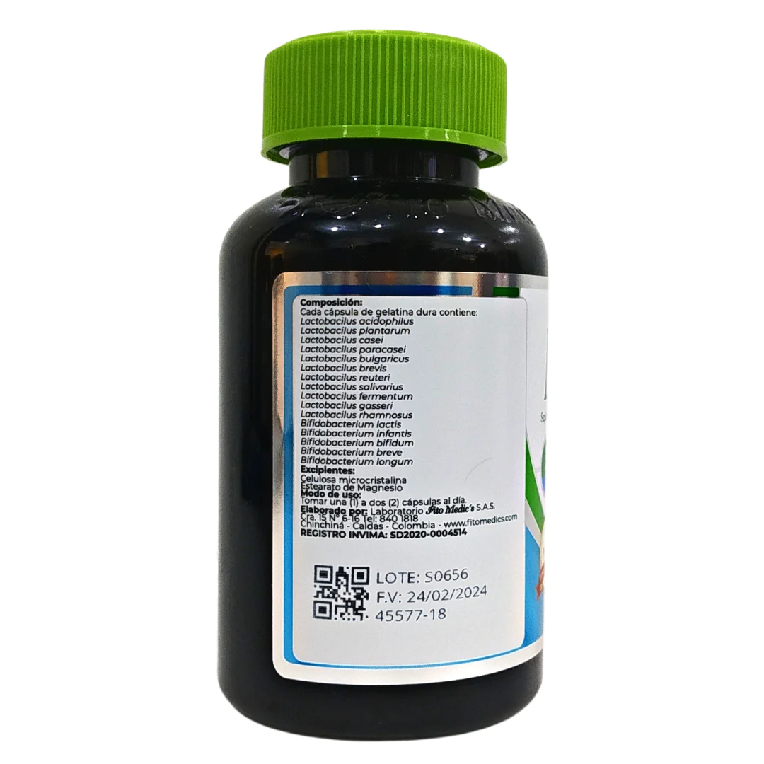 BIOTICS PREBIÓTICOS Y PROBIÓTICOS 30 CAPSULAS - FITO MEDIC’S