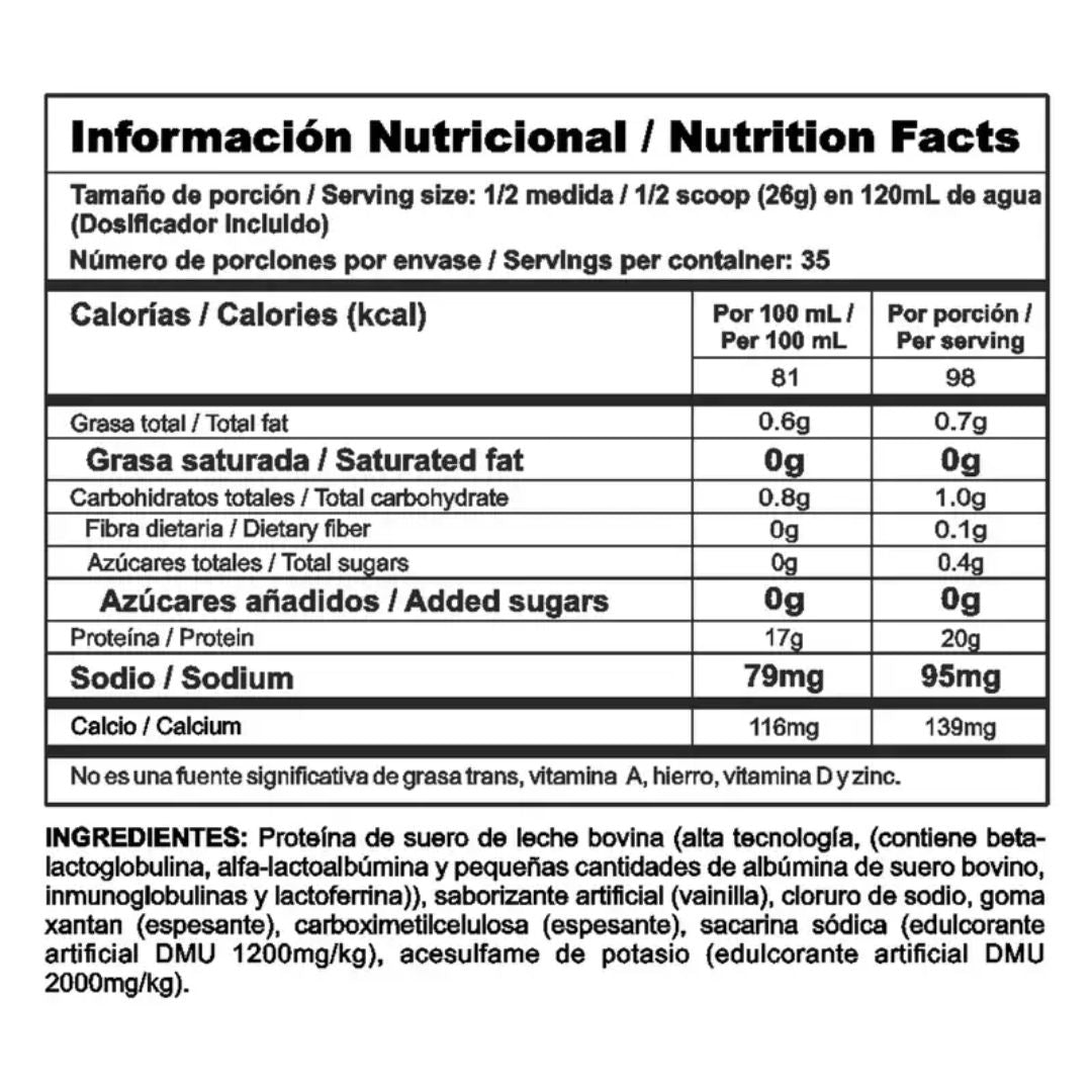 BIPRO CLASSIC VAINILLA 2LB