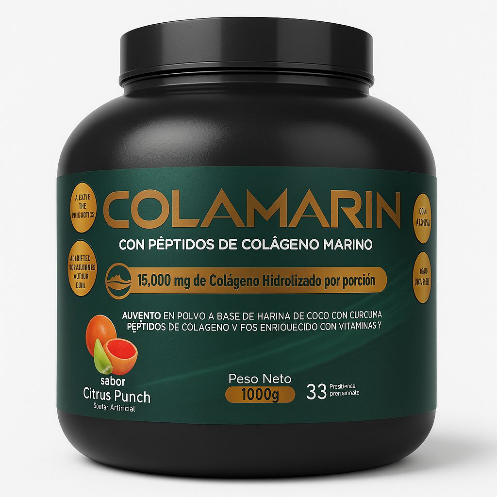 COLAMARIN CON Pétidos de Colágeno Marino 15,000mg 1 Kilo