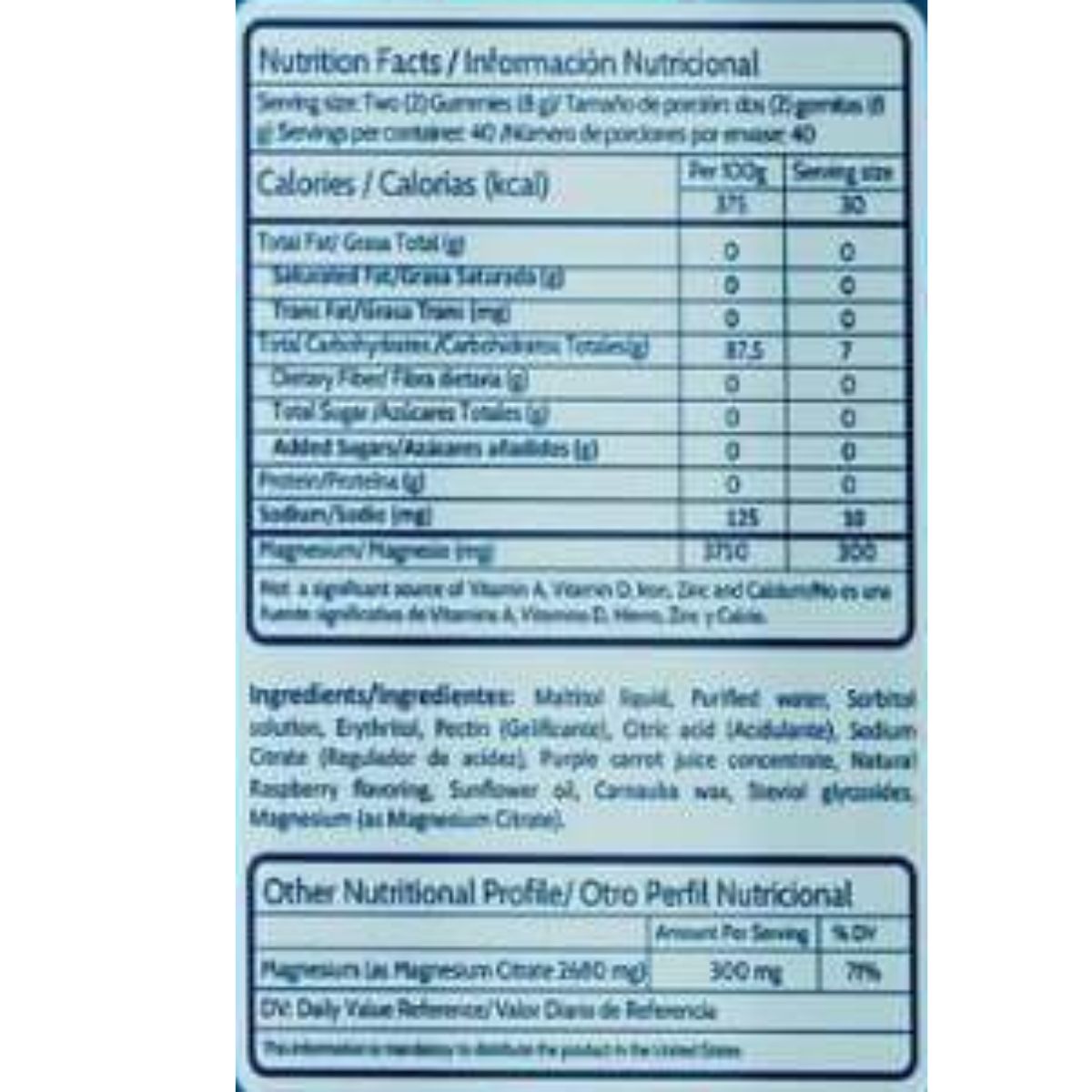 Citrato de Magnesio 2680 mg 80 Gomas Smart Gummies