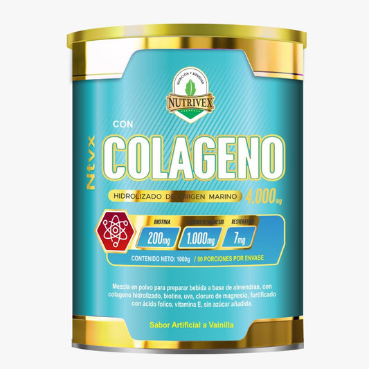 Colágeno Hidrolizado Marino 4.000mg 1000g Ntvx