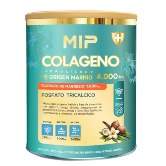 Colágeno Marino Hidrolizado MIP 4.000 mg | Con Biotina, Magnesio y Resveratrol | 1000 g