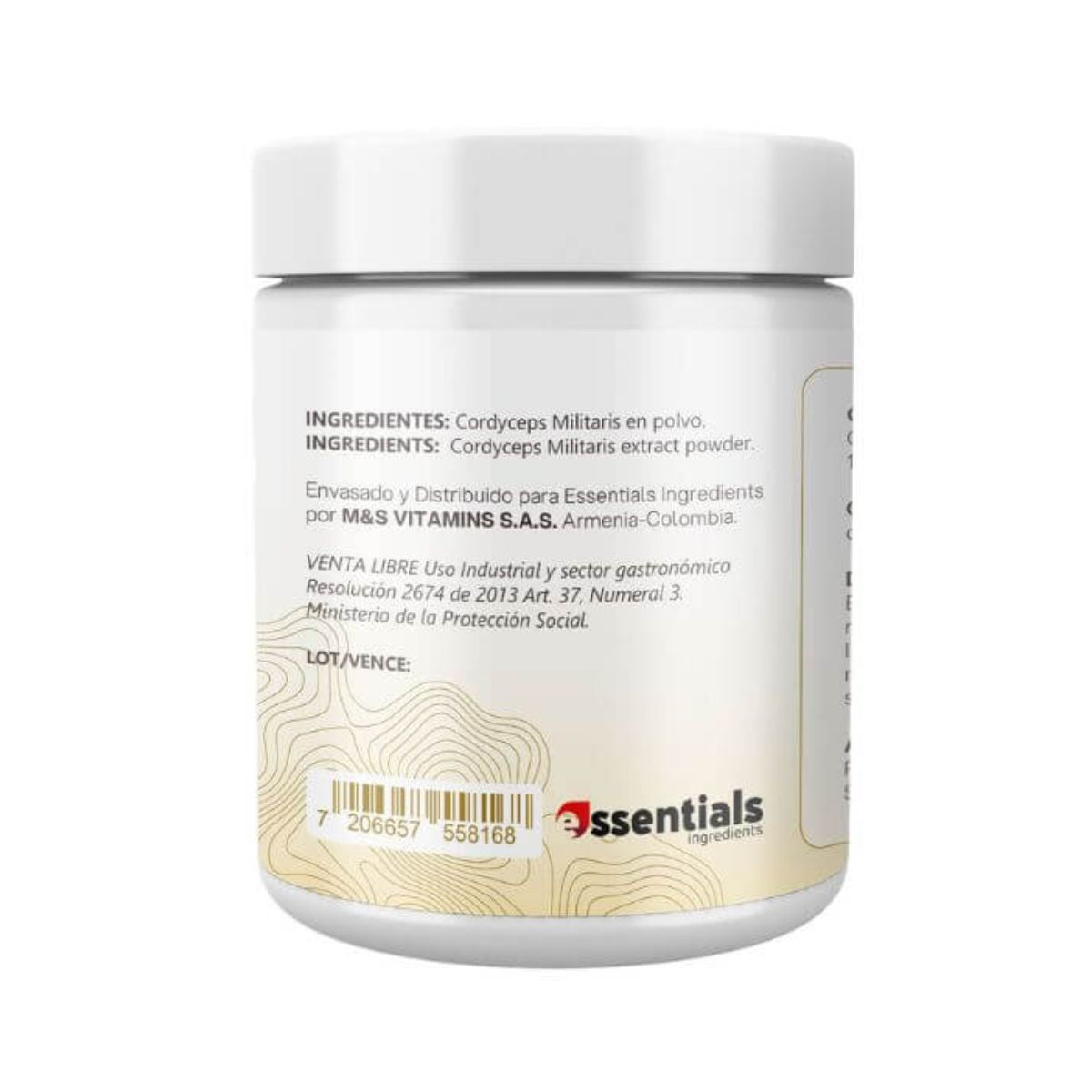 Cordyceps militaris en polvo Hongo en polvo 100% Organico 150 g - Essentials Ingredients