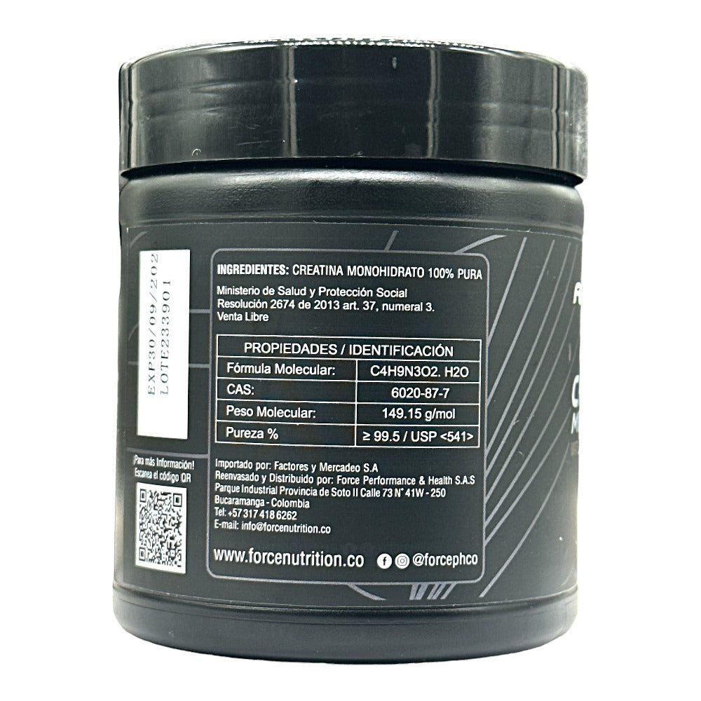 Creatina Monohidrato 100% Materia Prima Pura Force