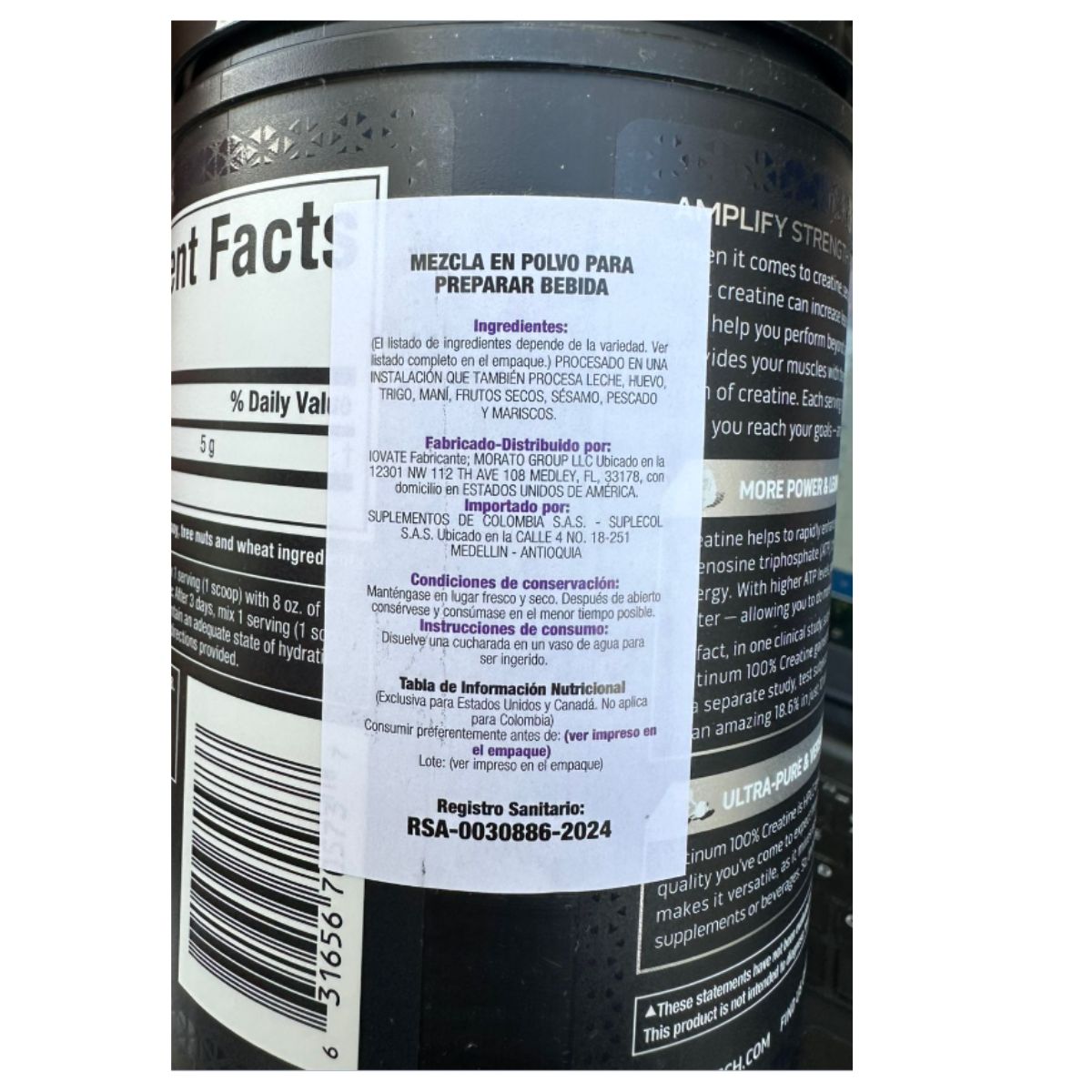 Creatine Platinum 100% 80 Servicios | Muscletech