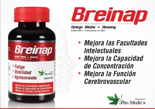 BREAINAP 30 CAPSULAS – FITO MEDIC’S