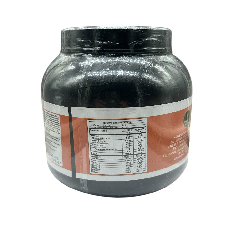 FIBRA NATURAL Ciruela, Papaya, Manzana, DULCOFIX Sabor Naranja Pote 1000g