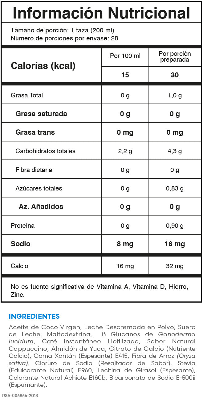 GANOMAS CAPPUCCINO DOYPACK 28 x 5gr