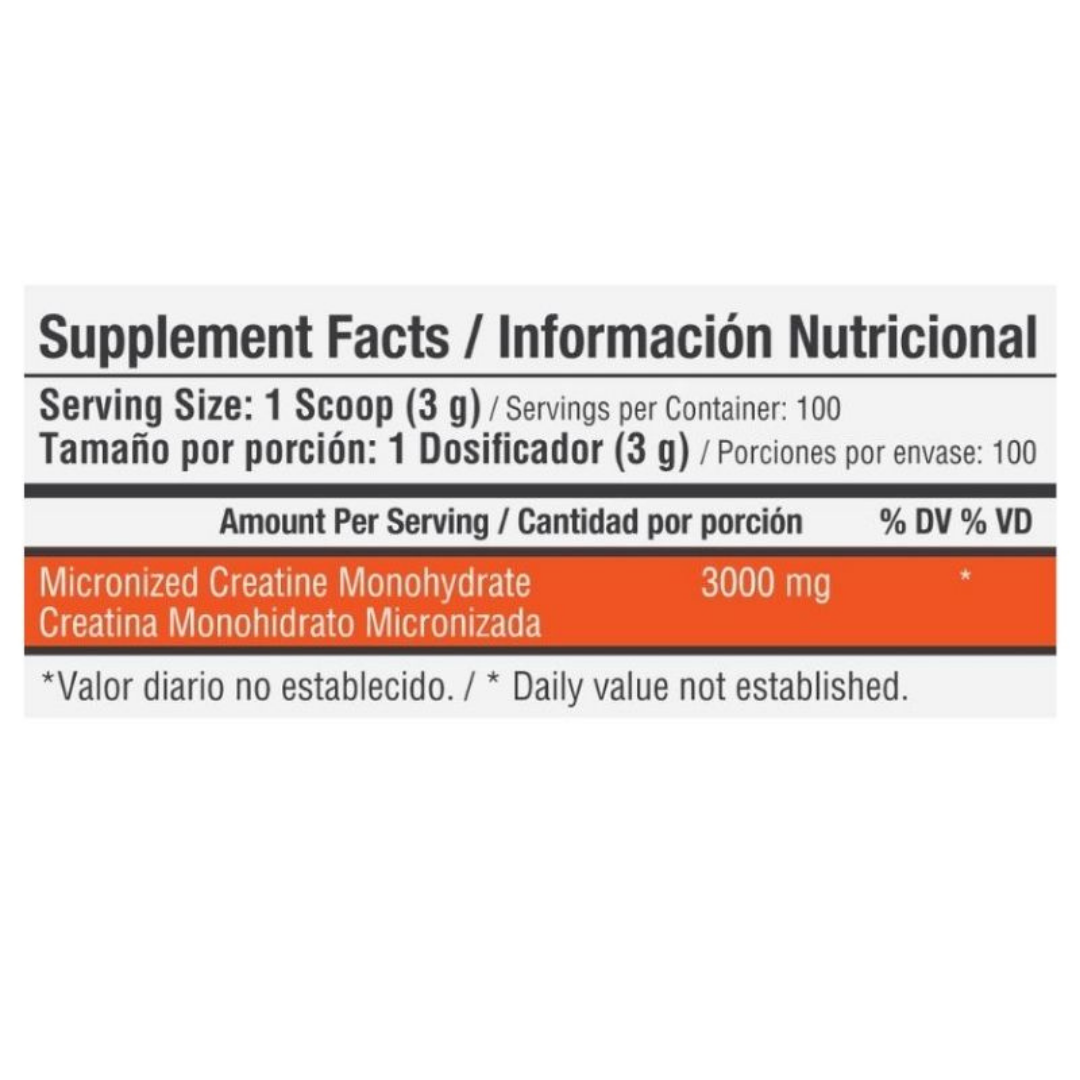 Creatina Monohidratada 3000mg 300 gramos - Healthy Sports