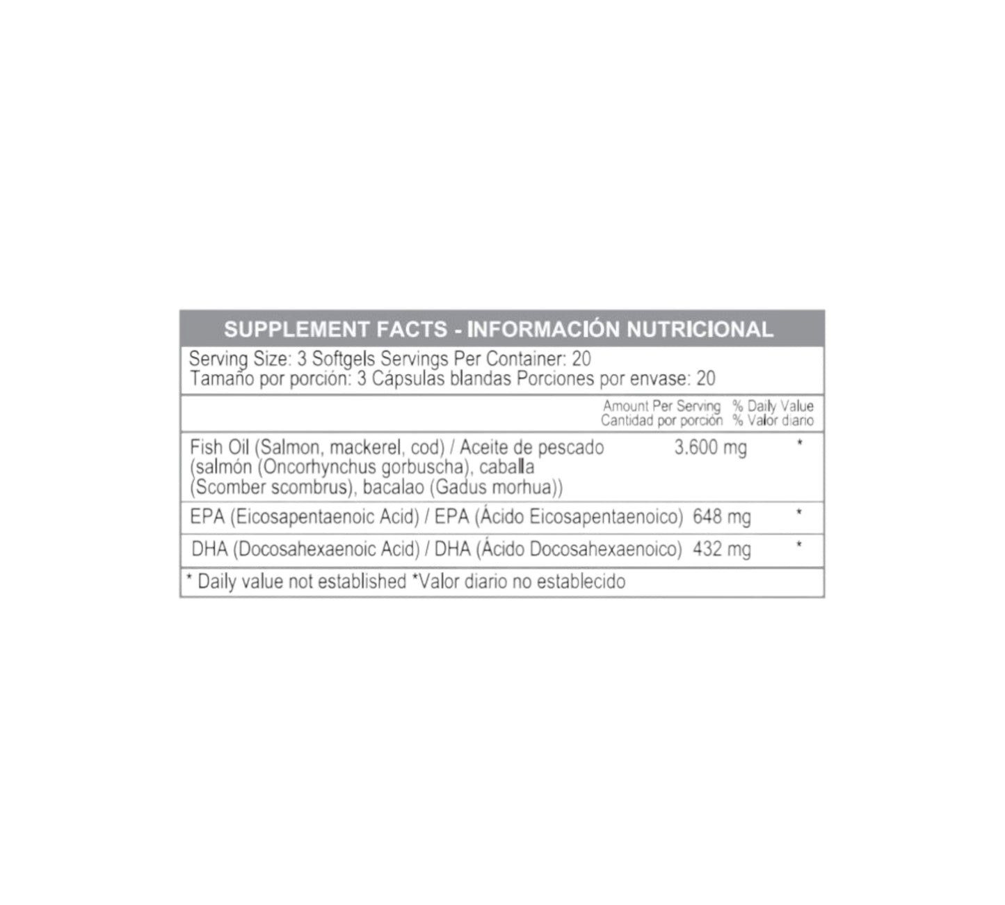 OMEGA 3 FISH OIL 1200MG 100 SOFTGELS