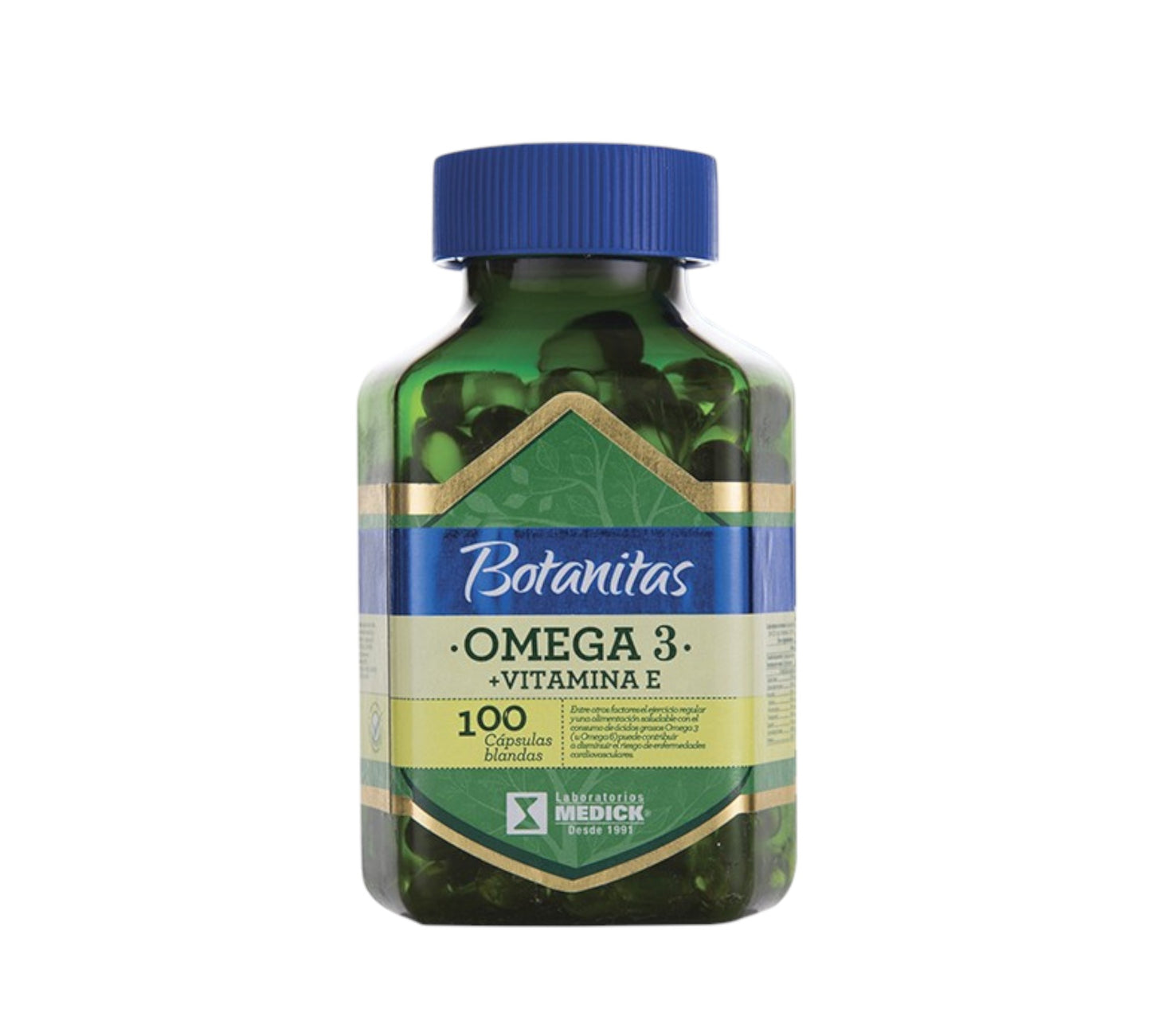 OMEGA 3 + VITAMINA E 100 cápsulas blandas