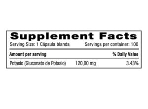 Potassium 120 mg x 100 Softgels