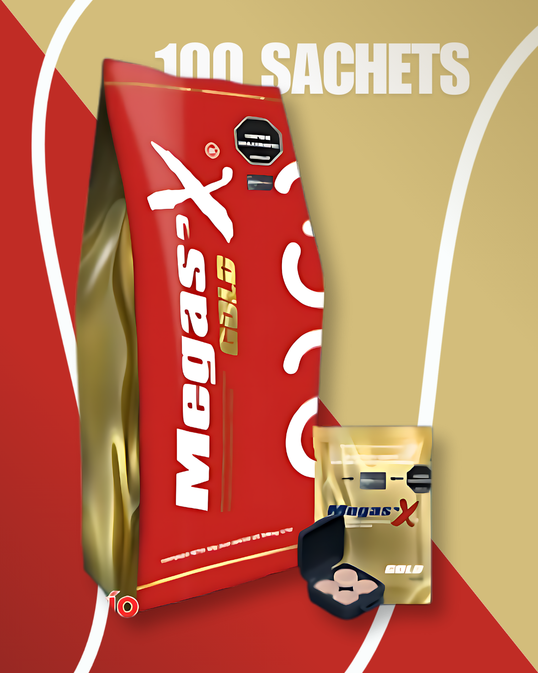 MEGAS X GOLD - 100 SACHETS X 4 DISCOS COMPRIMIDOS
