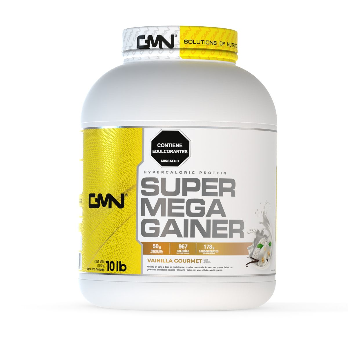 Super Mega Gainer (Vainilla Gourmet) 10 lb + Shaker Gratis