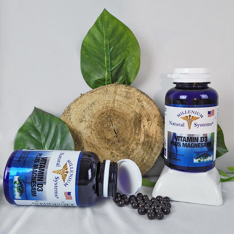 Vitamin D3 Plus 2000 UI Magnesium x 100 Softgels