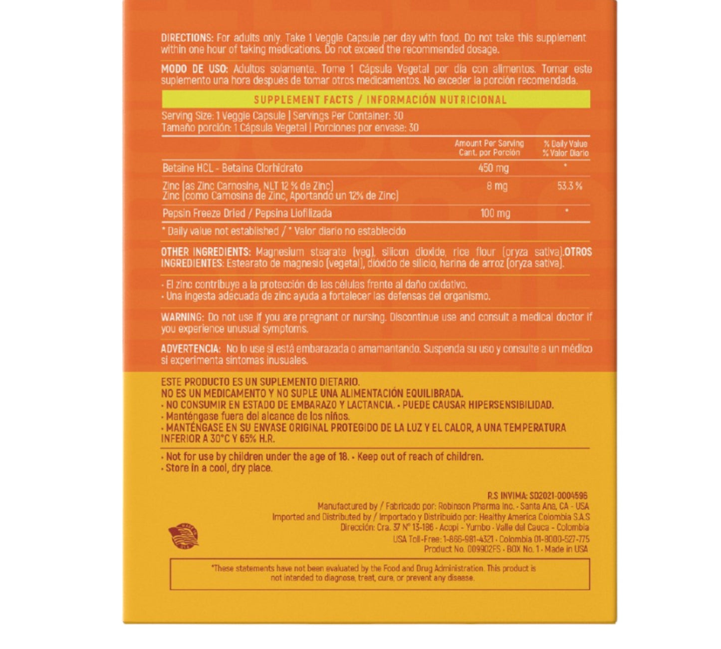PEPTIDROL 30 CAPSULES
