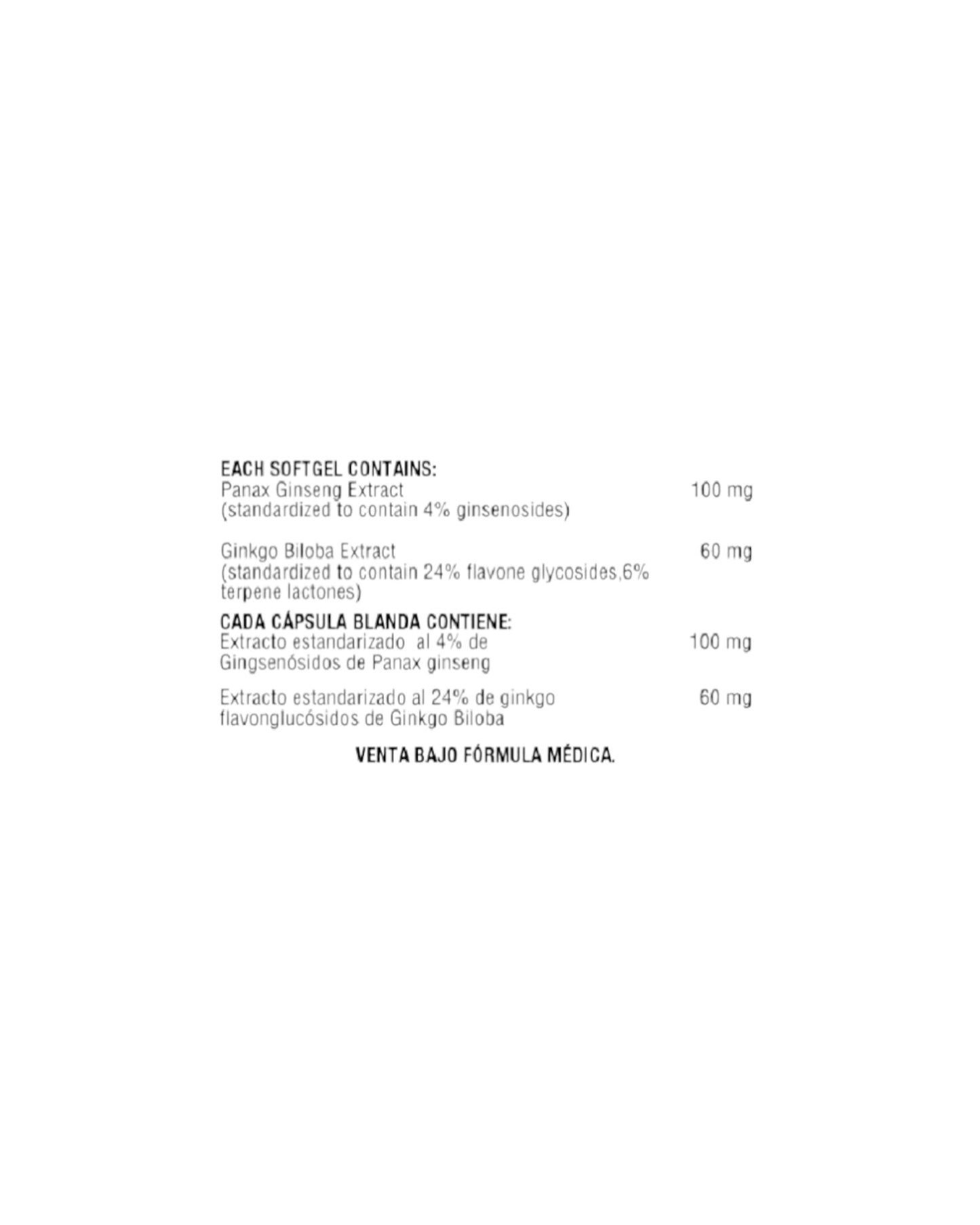 ALIVE 60 SOFTGELS (PANAX GIN)
