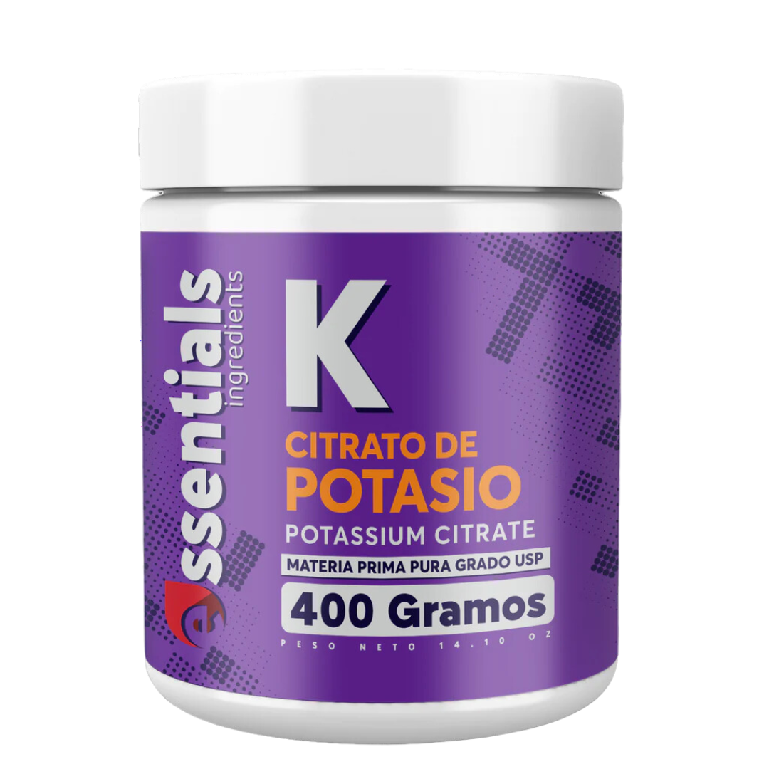 CITRATO DE POTASIO PURO 400 GRAMOS - ESSENTIALS