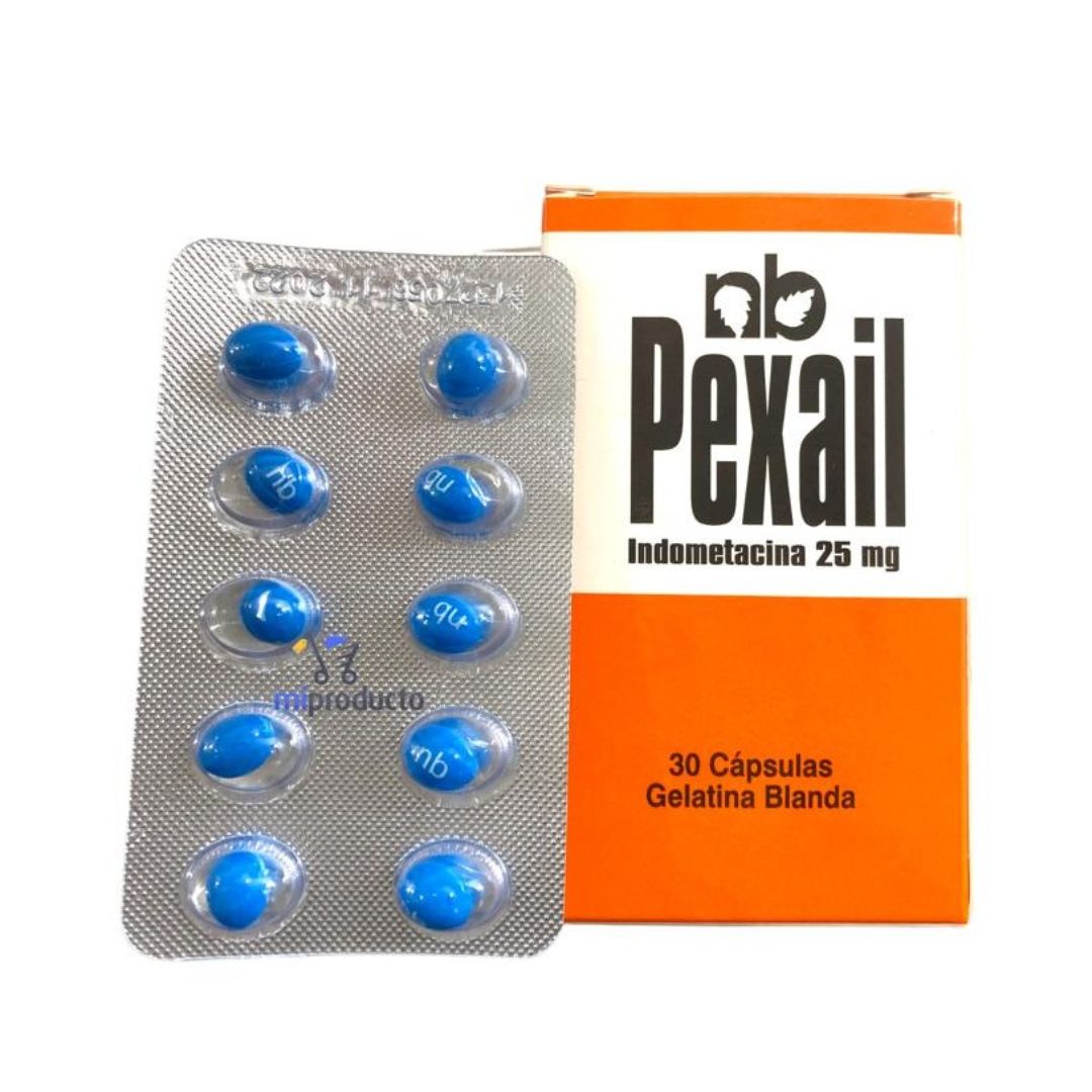 PEXAIL INDOMETACINA 25MG CAJA* 30 CAPSULAS