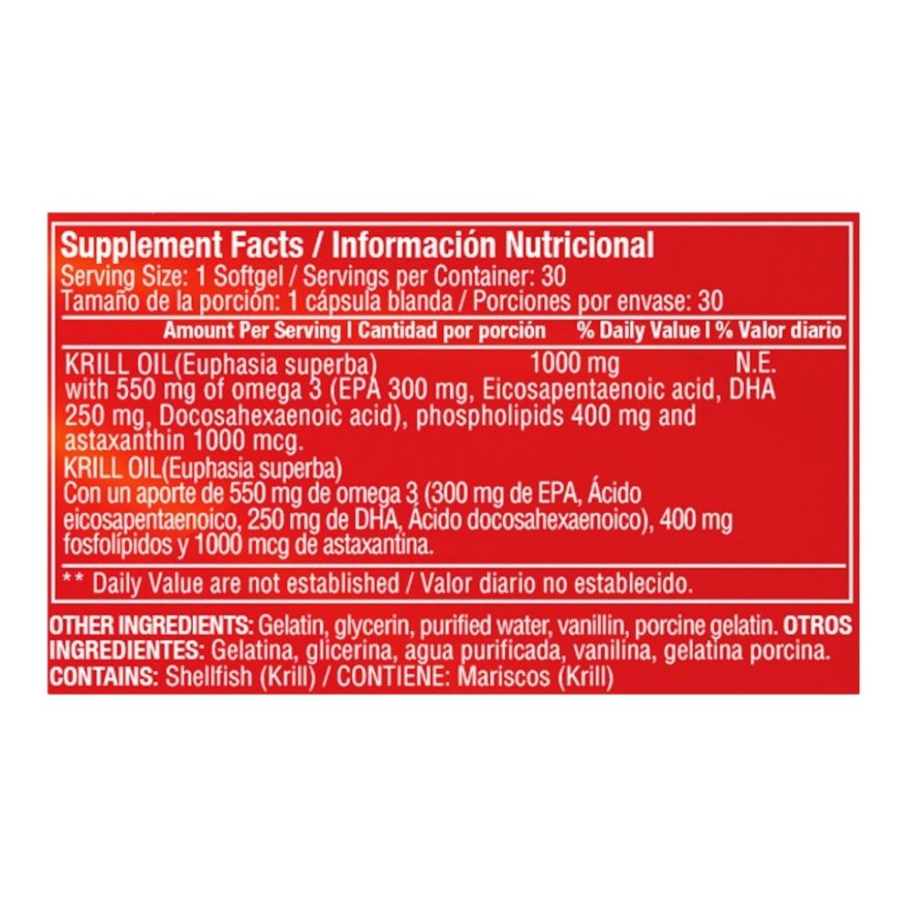 REDKRILL OIL1.000MG 30SOF