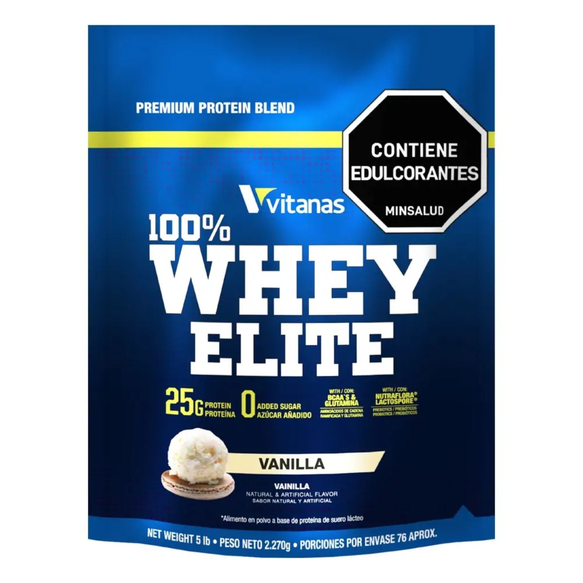 100% Whey Elite x 5 libras – Vainilla