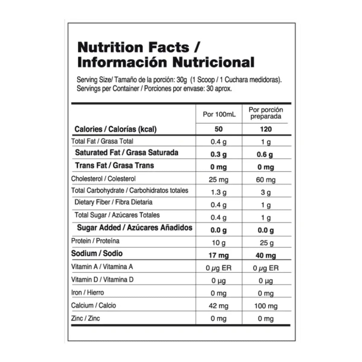 100% Whey Elite x 2 libras – Vainilla