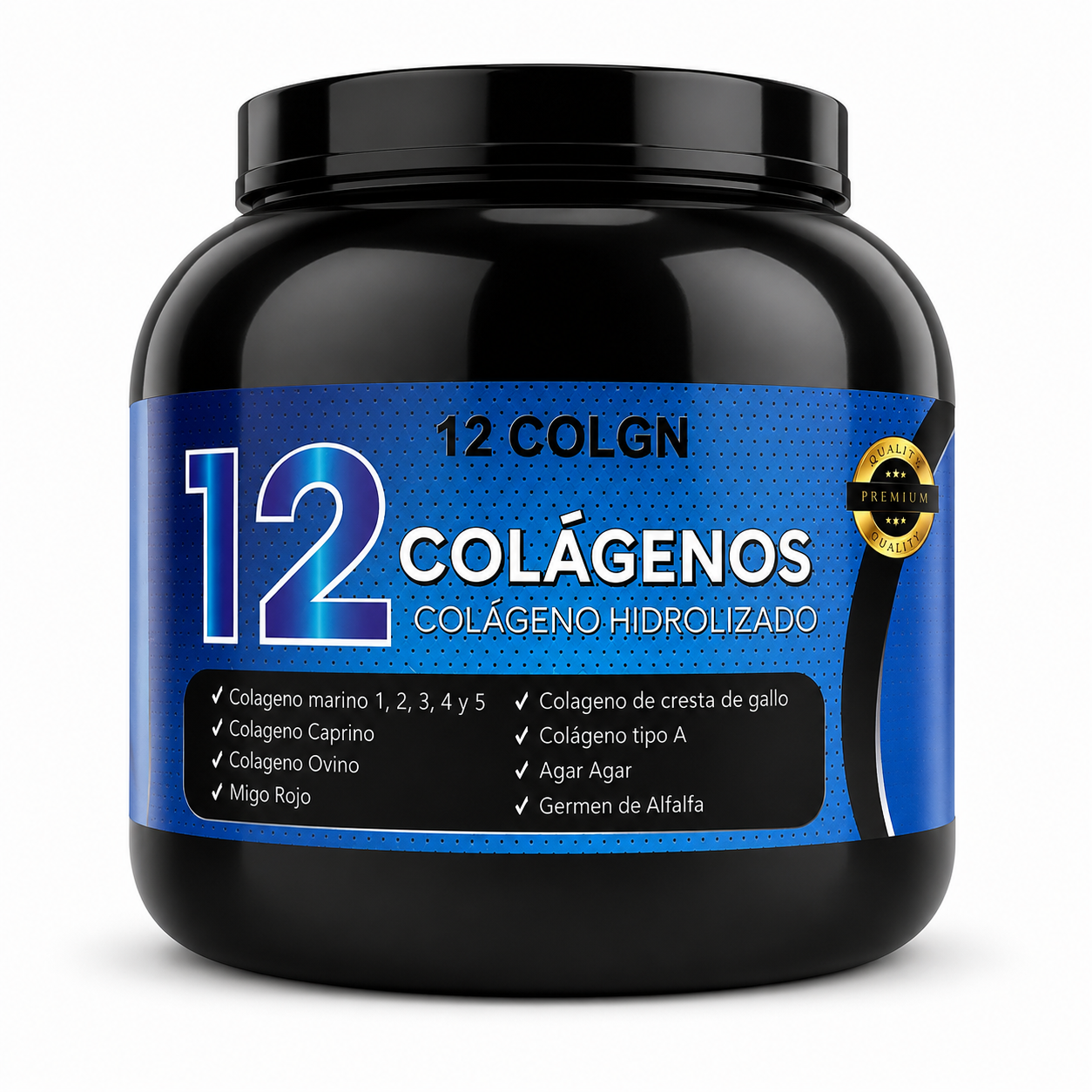 12 COLÁGENOS 15,000 mg Colágeno Hidrolizado  1.000 grs Pharmazen
