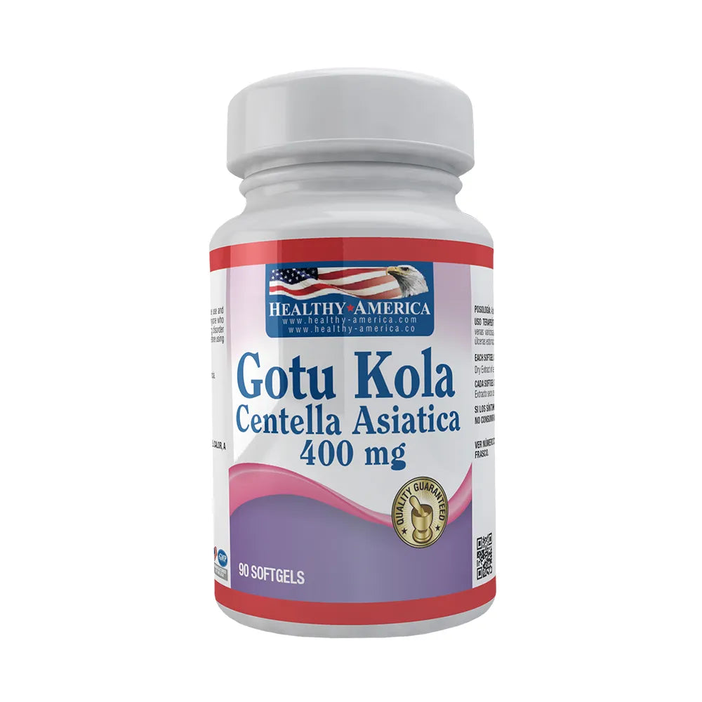 Gotu Kola Centella Asiatica 400 Mg 90 Softgels | Healthy America