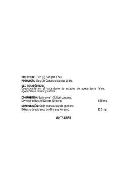 GINSENG COMPLETE 820MG 60S