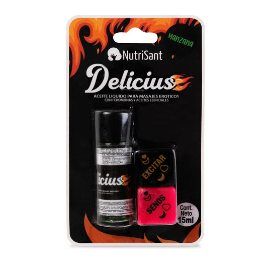 Aceite Masajes Delicius 15ml + dados jugar -  Nutrisant