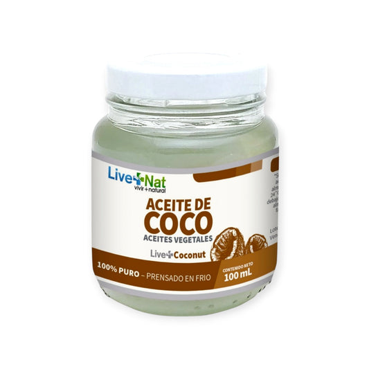 ACEITE DE COCO 100% LIVE+COCONUT X 100 ML