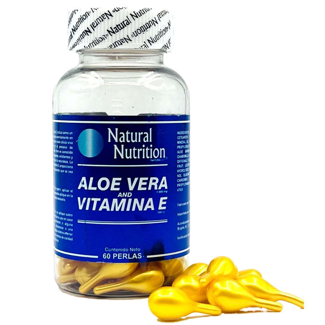Aloe vera + vitamina E 60 perlas - Natural nutrition