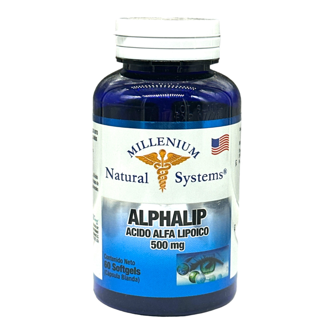 Alphalip Acido Alfa Lipoico 500mg  60 Softgels – Natural systems