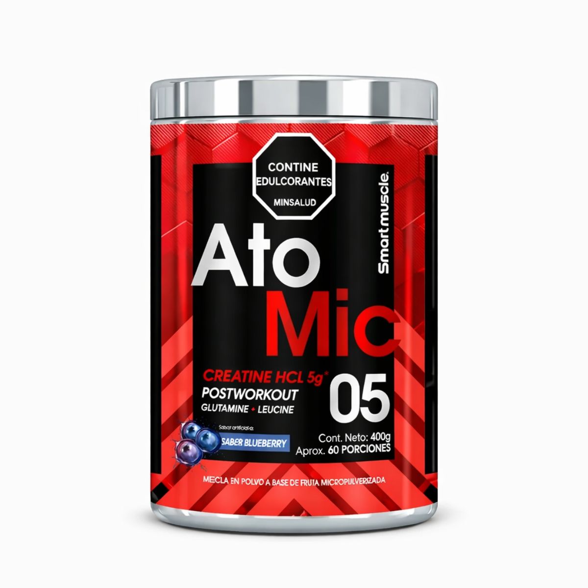 AtoMic Creatina HCL 600g – Glutamina y Leucina | Smart Muscle