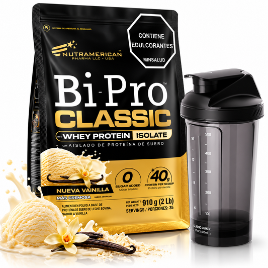 Bipro Classic Proteína de Suero Vainilla 2 lb Nutramerican