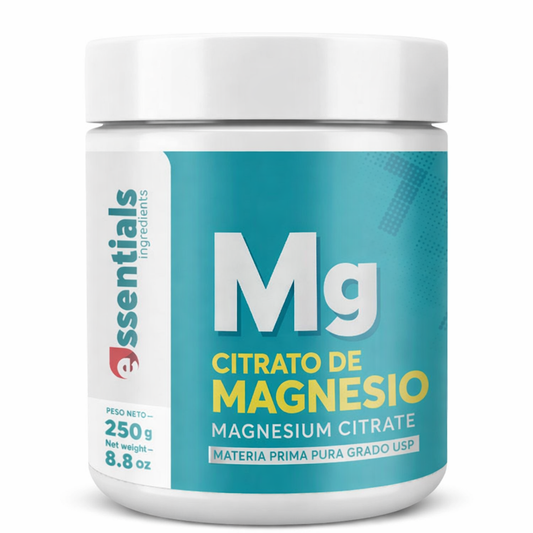 Citrato de Magnesio en polvo puro grado USP 250 g