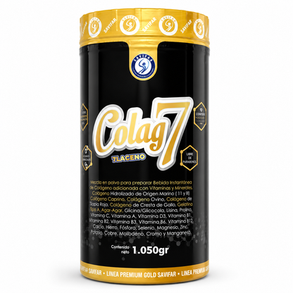 Colag7 Colágeno Hidrolizado Multifuente con Vitaminas y Minerales x 1.050 g – Savifar