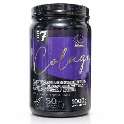 Colágeno 7 Colágenos + Resveratrol Sabor Uva Arándanos 1000 g Hanaki
