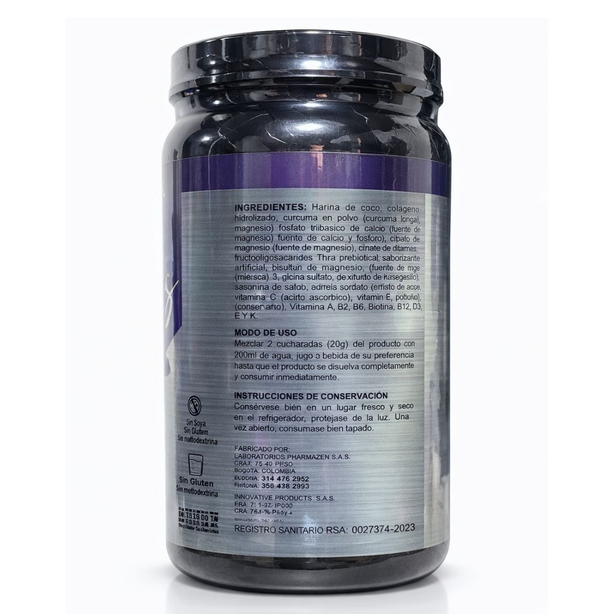 Colágeno 7 Colágenos + Resveratrol Sabor Uva Arándanos 1000 g Hanaki