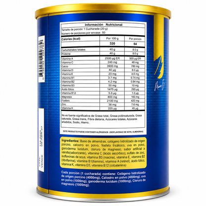 Colágeno Hidrolizado de Origen Porcino 4.000 mg con Cloruro de Magnesio NTVX For Men 1000 g