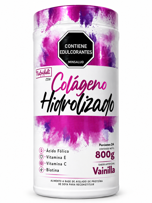 Colágeno Hidrolizado Nutrideli Mix Vainilla 800 g