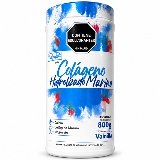 Colágeno Hidrolizado Marino Nutrideli Mix Vainilla 800 g