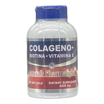 Colágeno + Biotina & Vitamina E x60 Softgels - Pharmalight