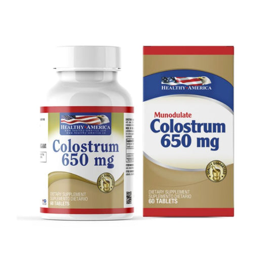 Colostrum 650mg 60 Tabletas - Healthy America