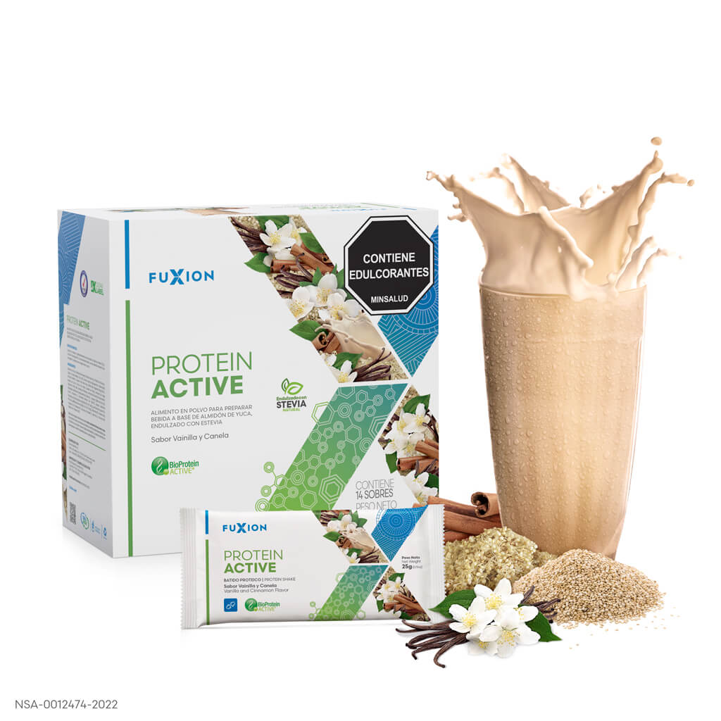 PROTEIN ACTIVE - VAINILLA Y CANELA CAJA 14 x 25gr