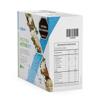 PROTEIN ACTIVE FIT - VAINILLA Y CANELA CAJA 14 x 25gr