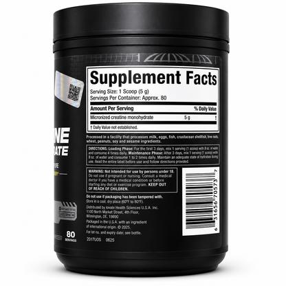 Creatina Monohidratada Micronizada 100% Pura Muscletech Platinum 400 g | 80 Porciones