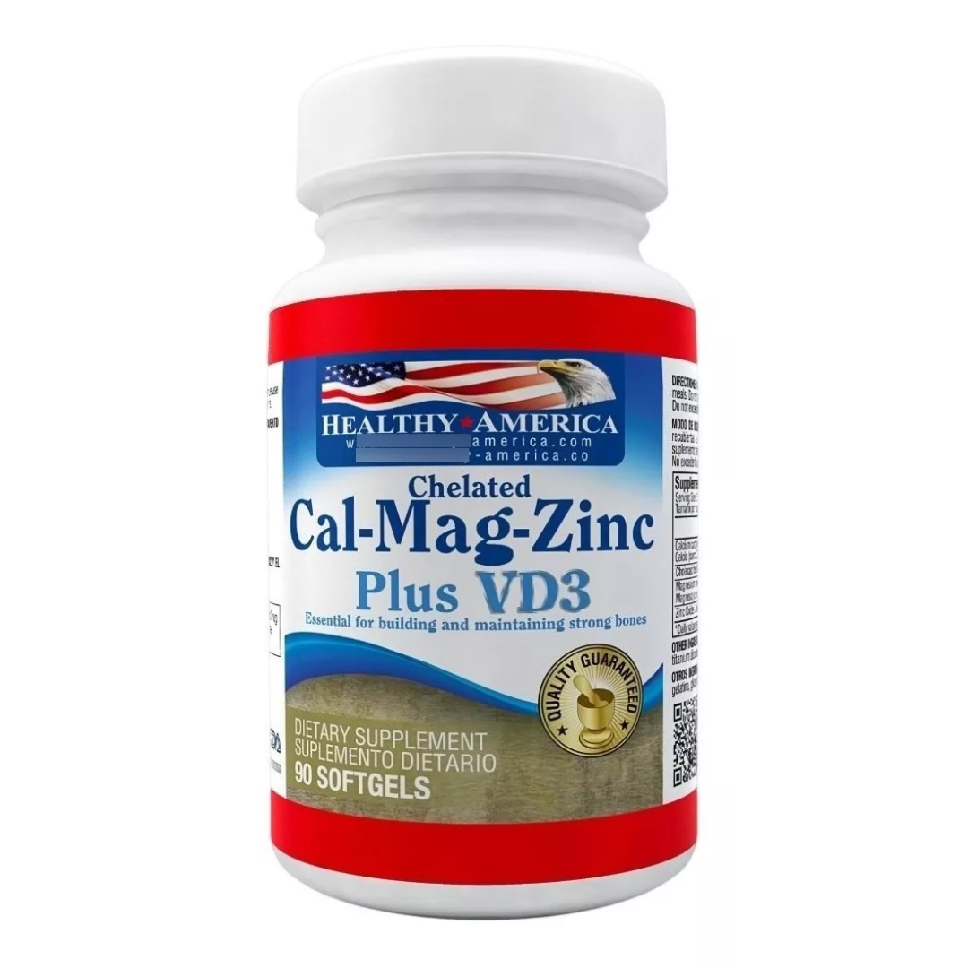 Cal-Mag-Zinc Plus V D3 90 Softgels - Healthy America